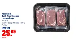 Makro Horecalijn Zuid-Amerikaanse runderribeye aanbieding