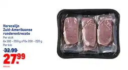 Makro Horecalijn Zuid-Amerikaanse runderentrecote aanbieding