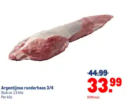 Makro Argentijnse runderhaas 3/4 aanbieding