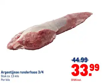 Makro Argentijnse runderhaas 3/4 aanbieding