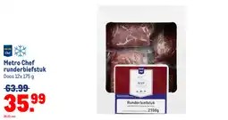 Makro Metro Chef runderbiefstuk aanbieding