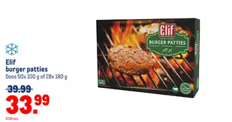 Makro Elif burger patties aanbieding