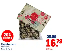 Makro Umami oesters aanbieding