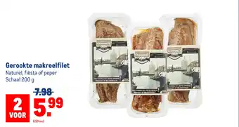 Makro Gerookte makreelfilet aanbieding