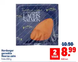 Makro Hardanger gerookte Noorse zalm aanbieding
