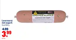 Makro Leverworst met augurk aanbieding