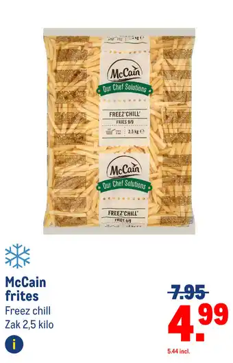 Makro McCain frites aanbieding