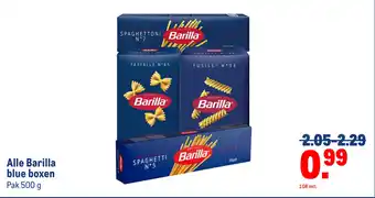 Makro Alle Barilla blue boxen aanbieding