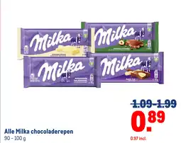 Makro Alle Milka chocoladerepen aanbieding