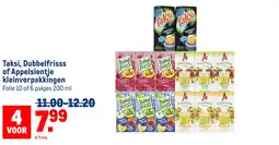 Makro Taksi, Dubbelfrisss of Appelsientje kleinverpakkingen aanbieding