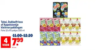 Makro Taksi, Dubbelfrisss of Appelsientje kleinverpakkingen aanbieding