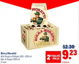 Makro Birra Moretti aanbieding