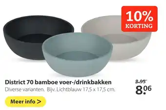 Pets Place District 70 bamboe voer-/drinkbakken aanbieding