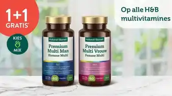 Holland & Barrett 1+1 GRATIS Op alle H&B multivitamines aanbieding