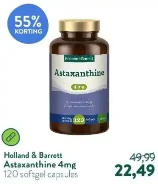 Holland & Barrett Astaxanthine 4mg aanbieding