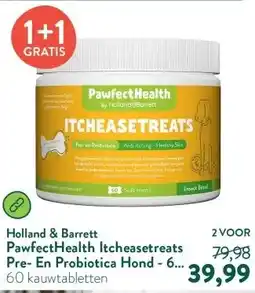 Holland & Barrett PawfectHealth Itcheasetreats Pre- En Probiotica Hond - 60 soft treats aanbieding