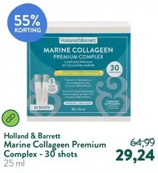 Holland & Barrett Marine Collageen Premium Complex - 30 shots aanbieding