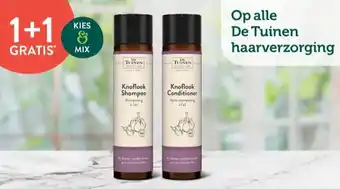 Holland & Barrett 1+1 GRATIS Op alle De Tuinen haarverzorging aanbieding