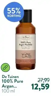 Holland & Barrett 100% Pure Argan Huidolie aanbieding