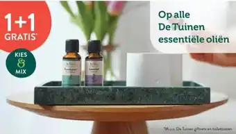 Holland & Barrett 1+1 GRATIS* Op alle De Tuinen essentiële oliën aanbieding