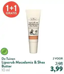 Holland & Barrett Lipscrub Macadamia & Shea Butter aanbieding