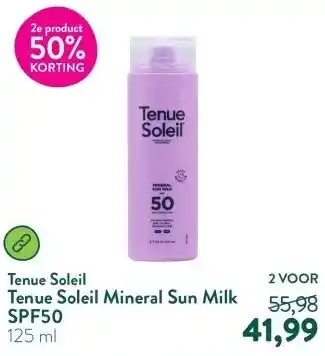 Holland & Barrett Tenue Soleil Mineral Sun Milk SPF50 aanbieding
