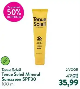 Holland & Barrett Tenue Soleil Mineral Sunscreen SPF30 aanbieding