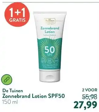Holland & Barrett Zonnebrand Lotion SPF50 aanbieding