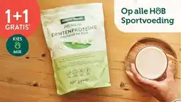Holland & Barrett 1+1 GRATIS Op alle H&B Sportvoeding aanbieding