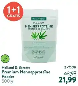 Holland & Barrett Premium Hennepproteïne Poeder aanbieding