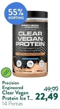 Holland & Barrett Clear Vegan Protein Ice Tea Peach - 364g aanbieding
