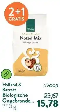 Holland & Barrett Biologische Ongebrande Notenmix aanbieding