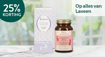 Holland & Barrett 25% KORTING Op alles van Laveen aanbieding