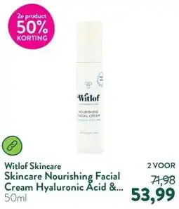 Holland & Barrett Skincare Nourishing Facial Cream Hyaluronic Acid & Rose aanbieding