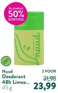 Holland & Barrett Deodorant 48h Limoen & Bergamot - 45g aanbieding