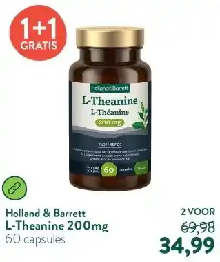 Holland & Barrett L-Theanine 200mg aanbieding