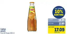 Makro Lipton peach aanbieding