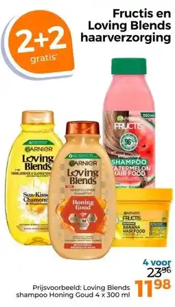 Trekpleister Fructis e Loving Blends haarverzorging aanbieding