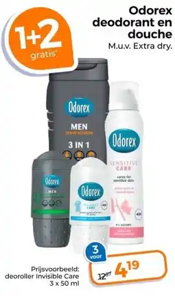 Trekpleister Odore deodorant en douch aanbieding