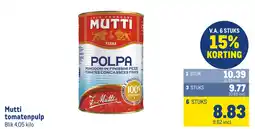 Makro Mutti tomatenpulp aanbieding