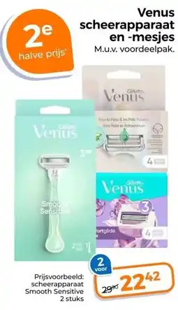 Trekpleister Venus scheerapparaa en -mesjes M.u.v. voordeelpak. aanbieding