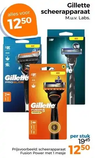 Trekpleister Gillett scheerapparaa aanbieding