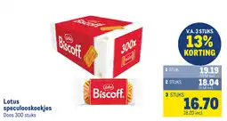 Makro Lotus speculooskoekjes aanbieding