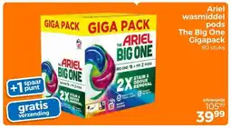 Trekpleister Arie! wasmiddel pods The Big One Gigapack aanbieding