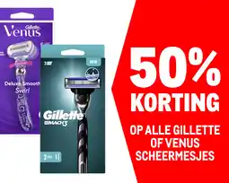 Makro Op alle gillette of venus scheermesjes aanbieding