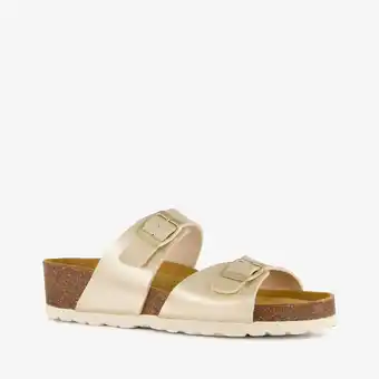 Scapino Hush Puppies dames sleehak slippers parelmoer aanbieding