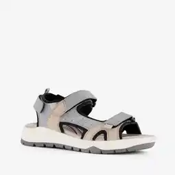 Scapino Hush Puppies leren dames sandalen blauw aanbieding