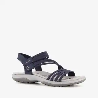 Scapino Skechers Reggae Slim Coffee dames sandalen blauw aanbieding