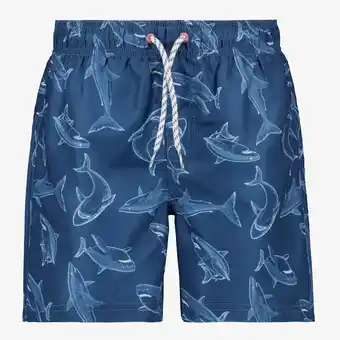 Scapino Osaga jongens zwemshort met haaien blauw aanbieding