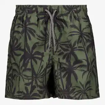 Scapino Osaga jongens zwemshort met palmbomen groen aanbieding